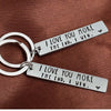 Load image into Gallery viewer, &quot;I Love You More The End I Win&quot; Keychain Birthday gift for him/her